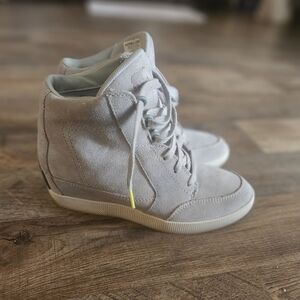 Gray High-Top Sneakers